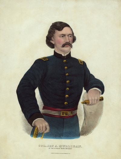 Kol. Jas. A Mulligan, van de Illinois Irish Brigade door American School